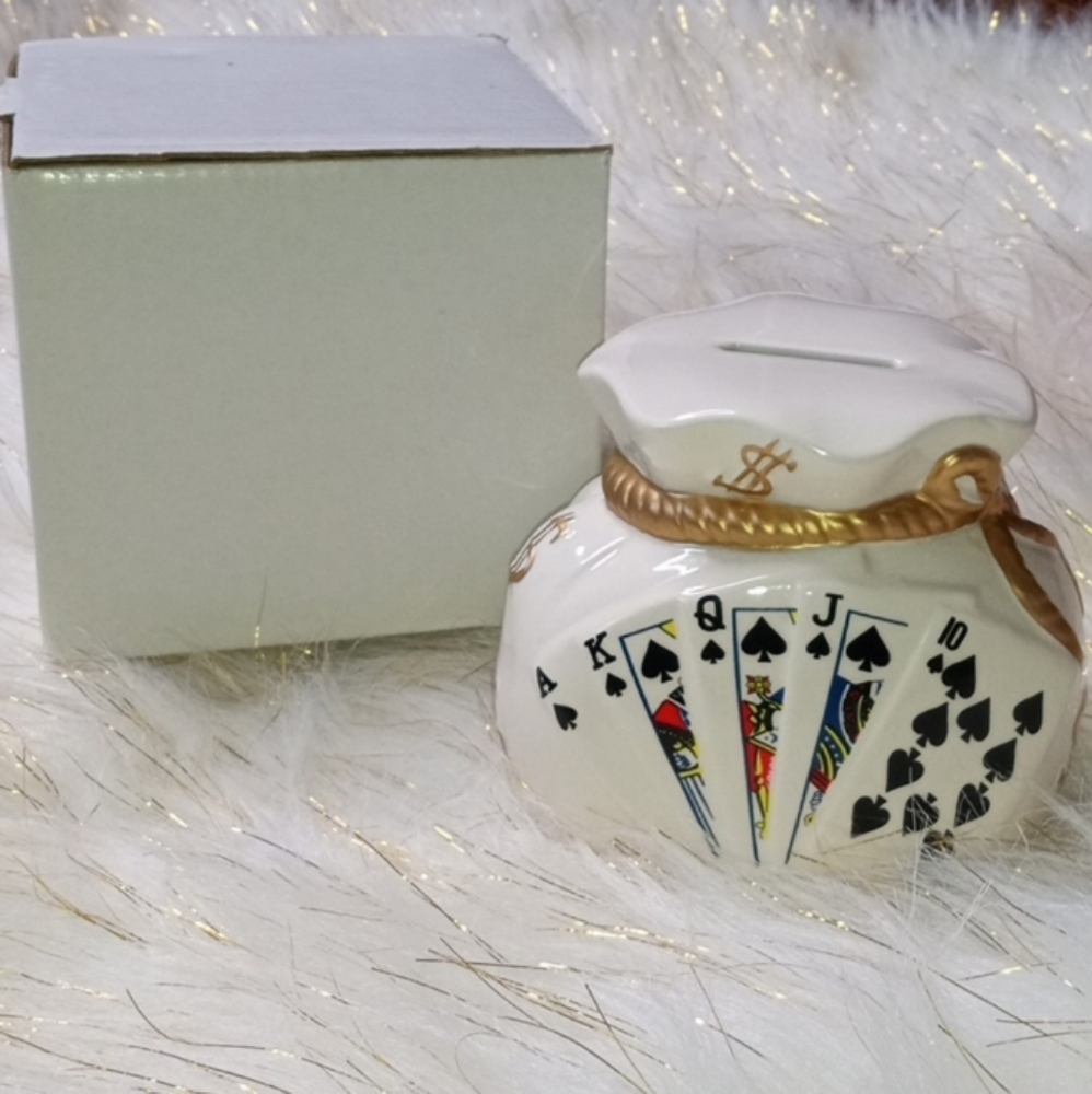 🎉HP Deck of cards porcelain bank